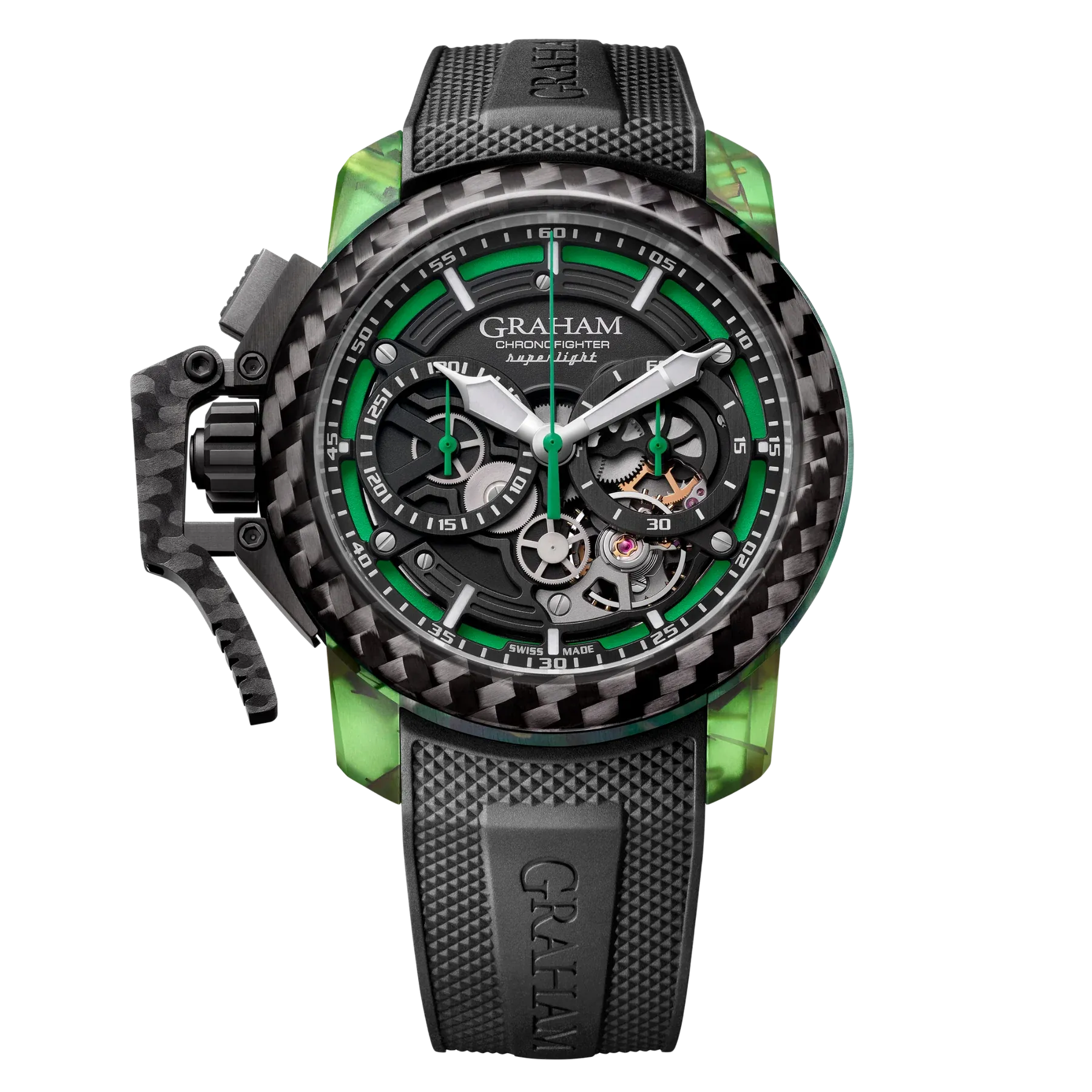 CHRONOFIGHTER SUPERLIGHT CARBON SKELETON - TRANSLUCENT GREEN 2CCCK.G01A