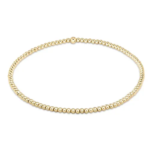 classic gold 2mm bead bracelet by enewton