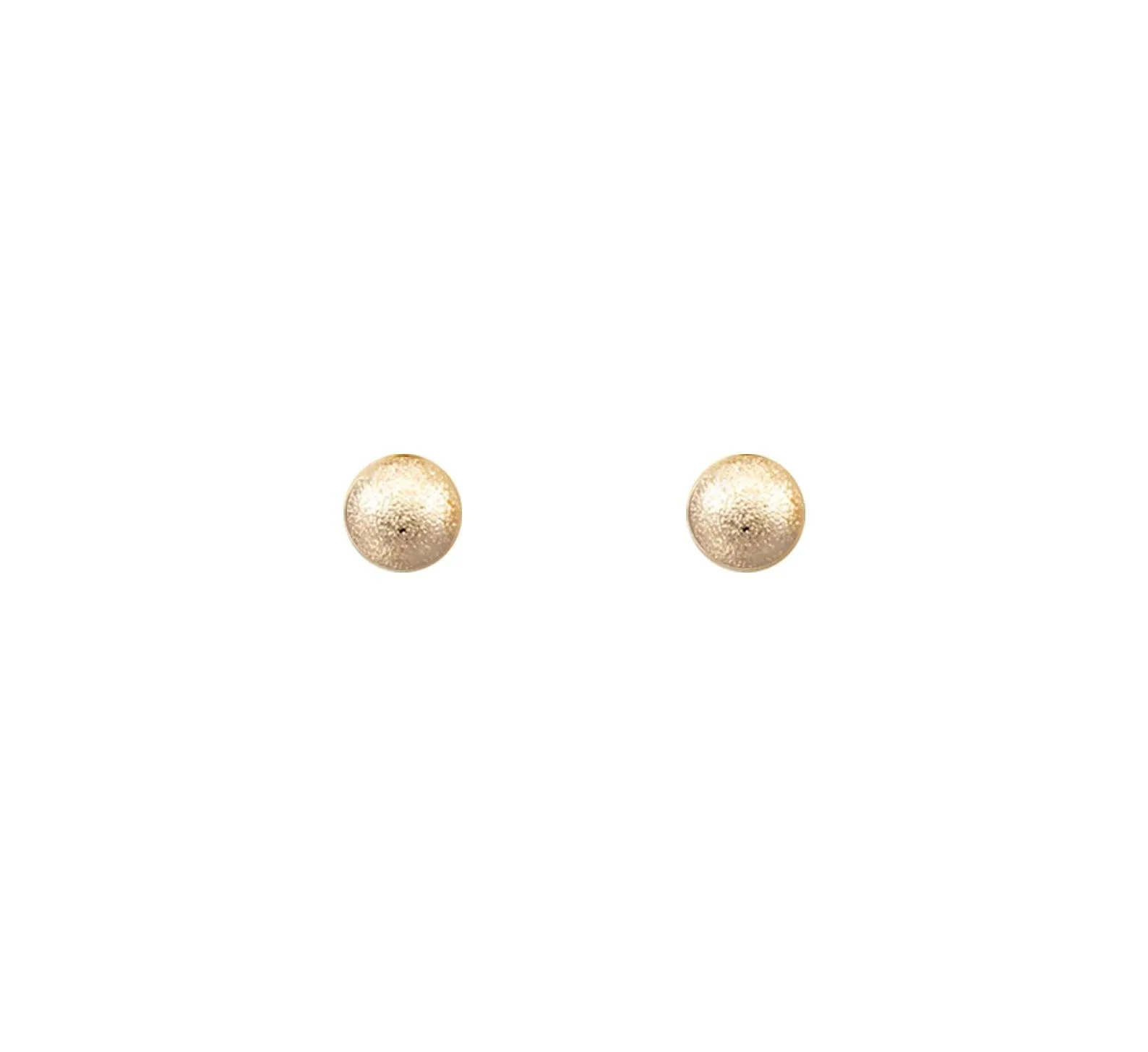 Classic Medium Textured Ball Stud Earrings