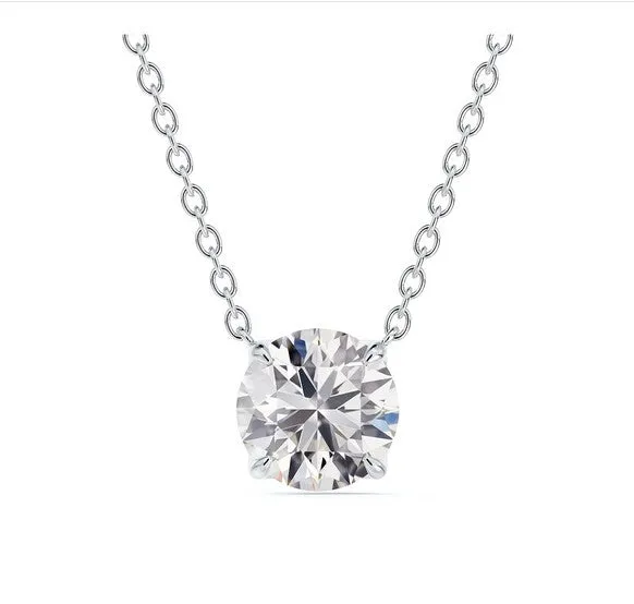 Classic Solitaire 0.50CT Diamond Pendant