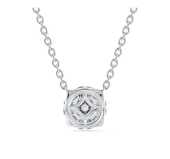 Classic Solitaire 0.71CT Diamond Pendant