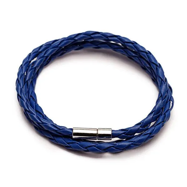 Colorful Fashion PU Braided Leather Bracelet - Vegan leather - Imported