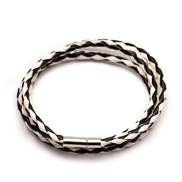 Colorful Fashion PU Braided Leather Bracelet - Vegan leather - Imported