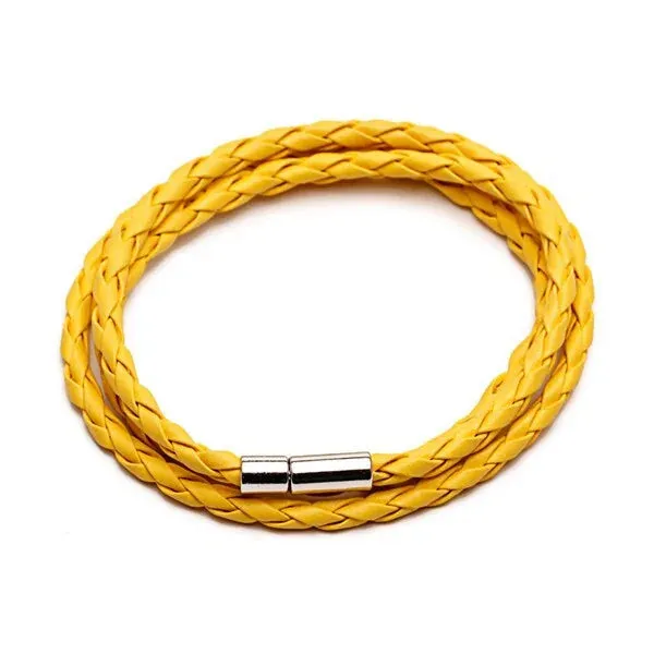 Colorful Fashion PU Braided Leather Bracelet - Vegan leather - Imported