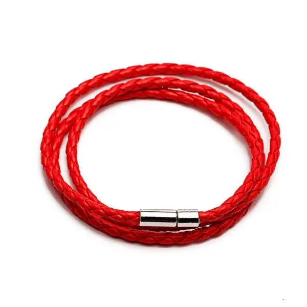 Colorful Fashion PU Braided Leather Bracelet - Vegan leather - Imported