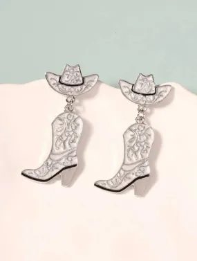 Cowgirl Boot and Hat Earrings