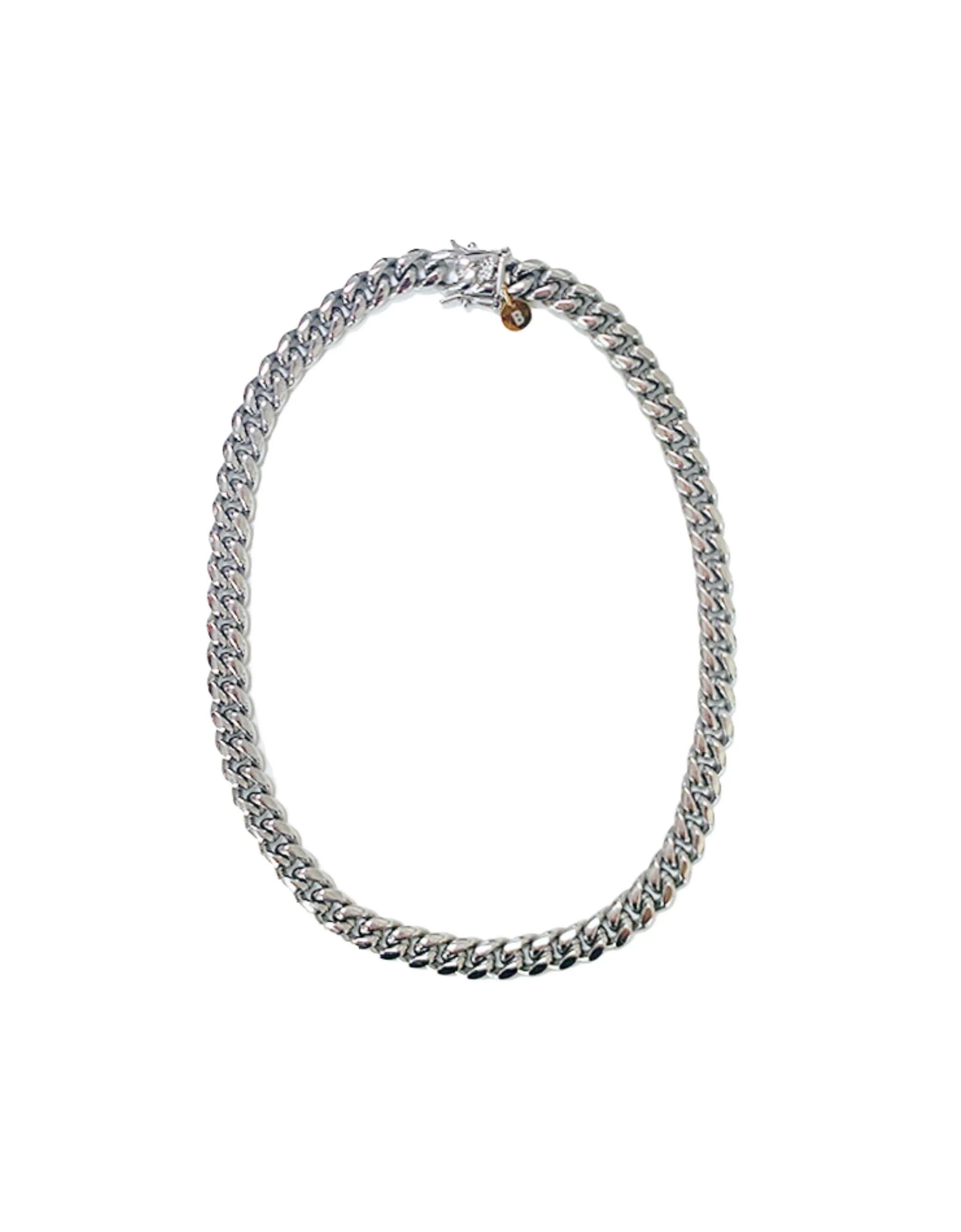 Cuban choker- Silver