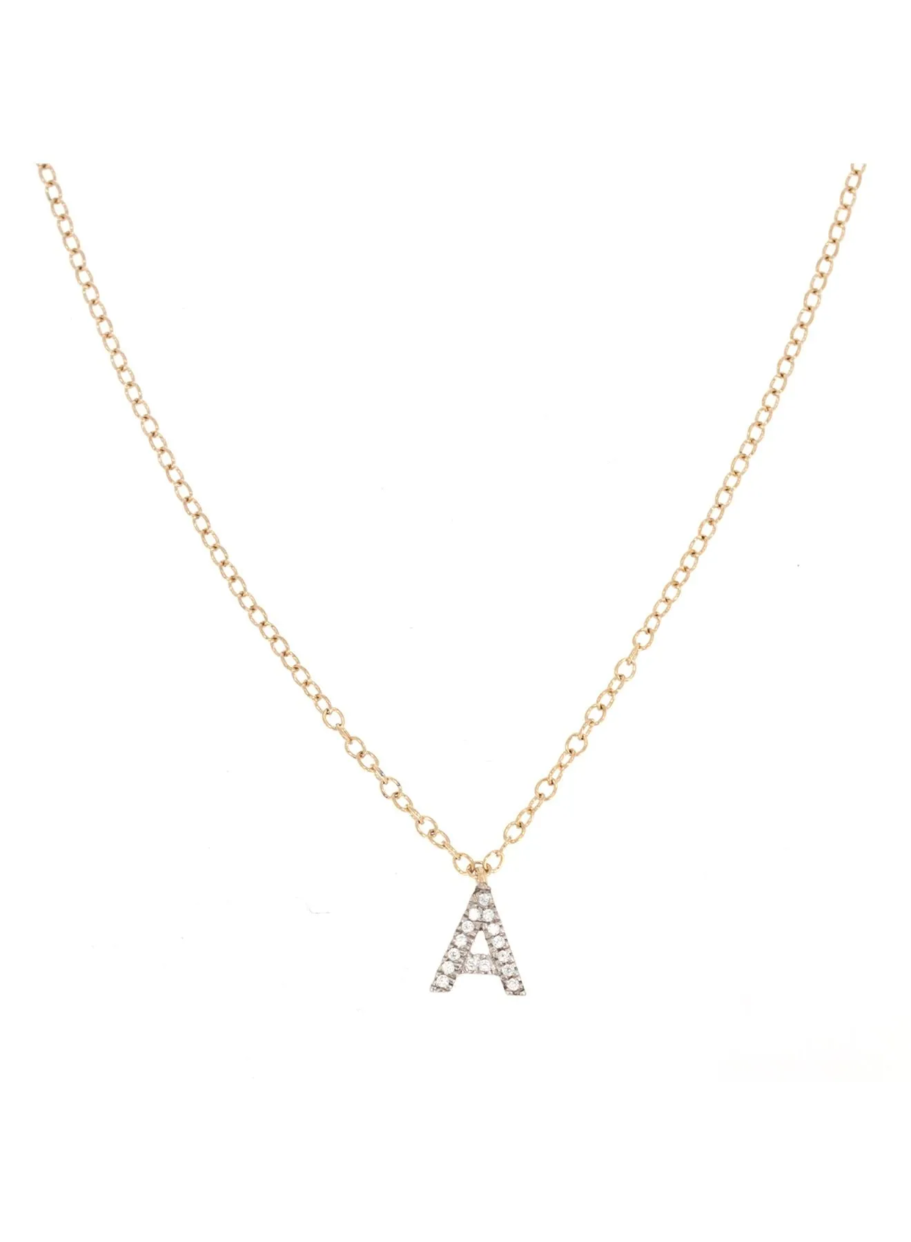 Custom Diamond Initial Necklace