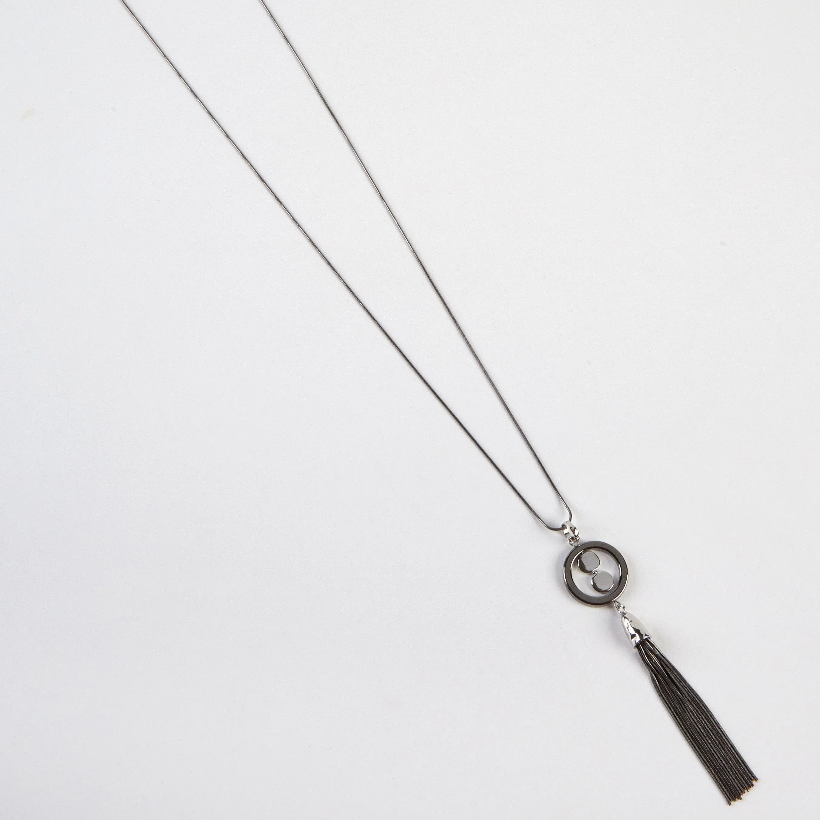 Dante Long tassle circle necklace