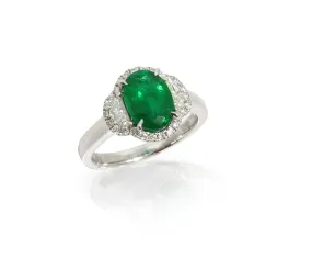 Diamond and Emerald Ring