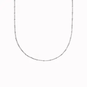 Diamond Cut Silver Beaded Chain - Arendal