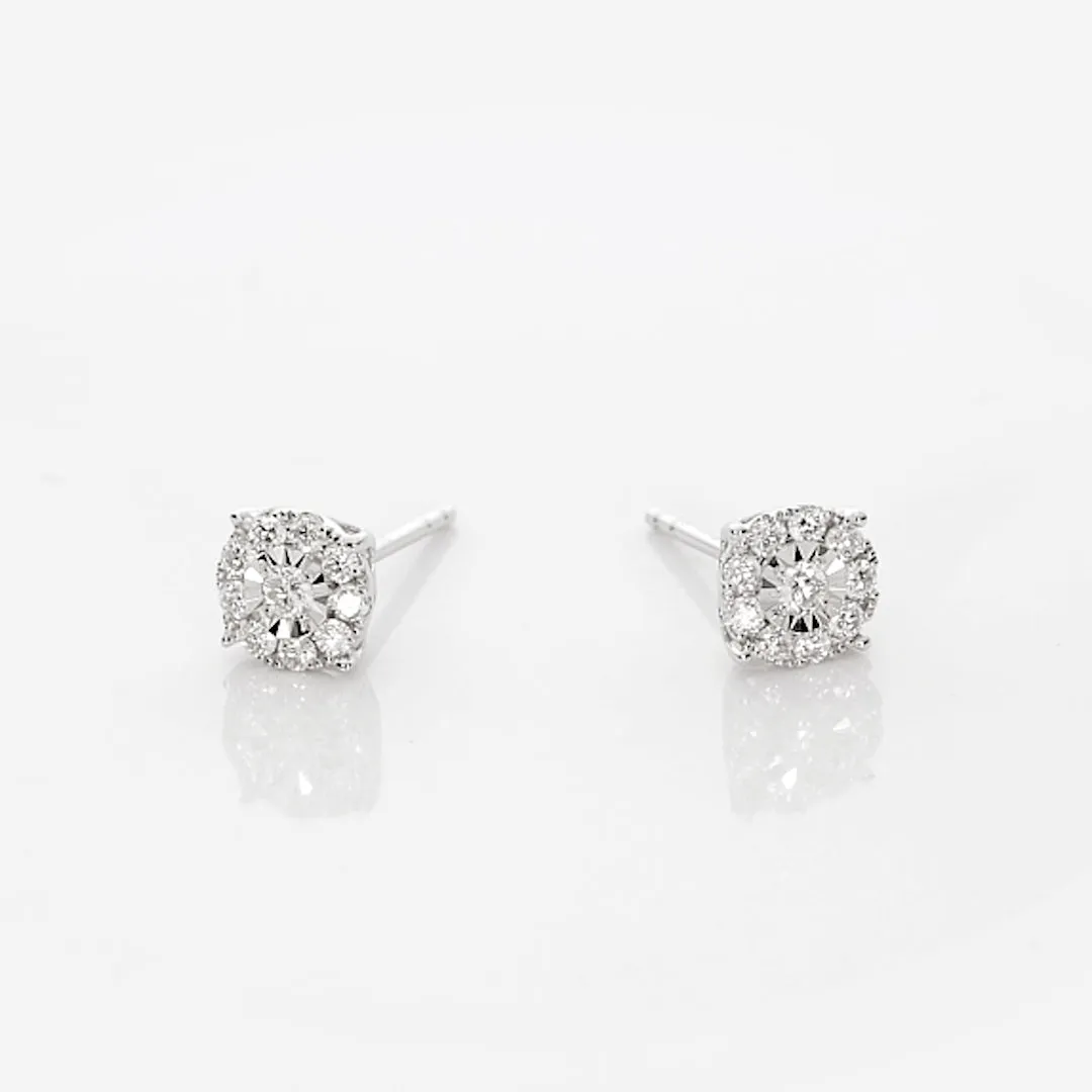 Diamond Earrings - 1 Carat Miracle Plate