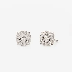 Diamond Earrings - 1 Carat Miracle Plate