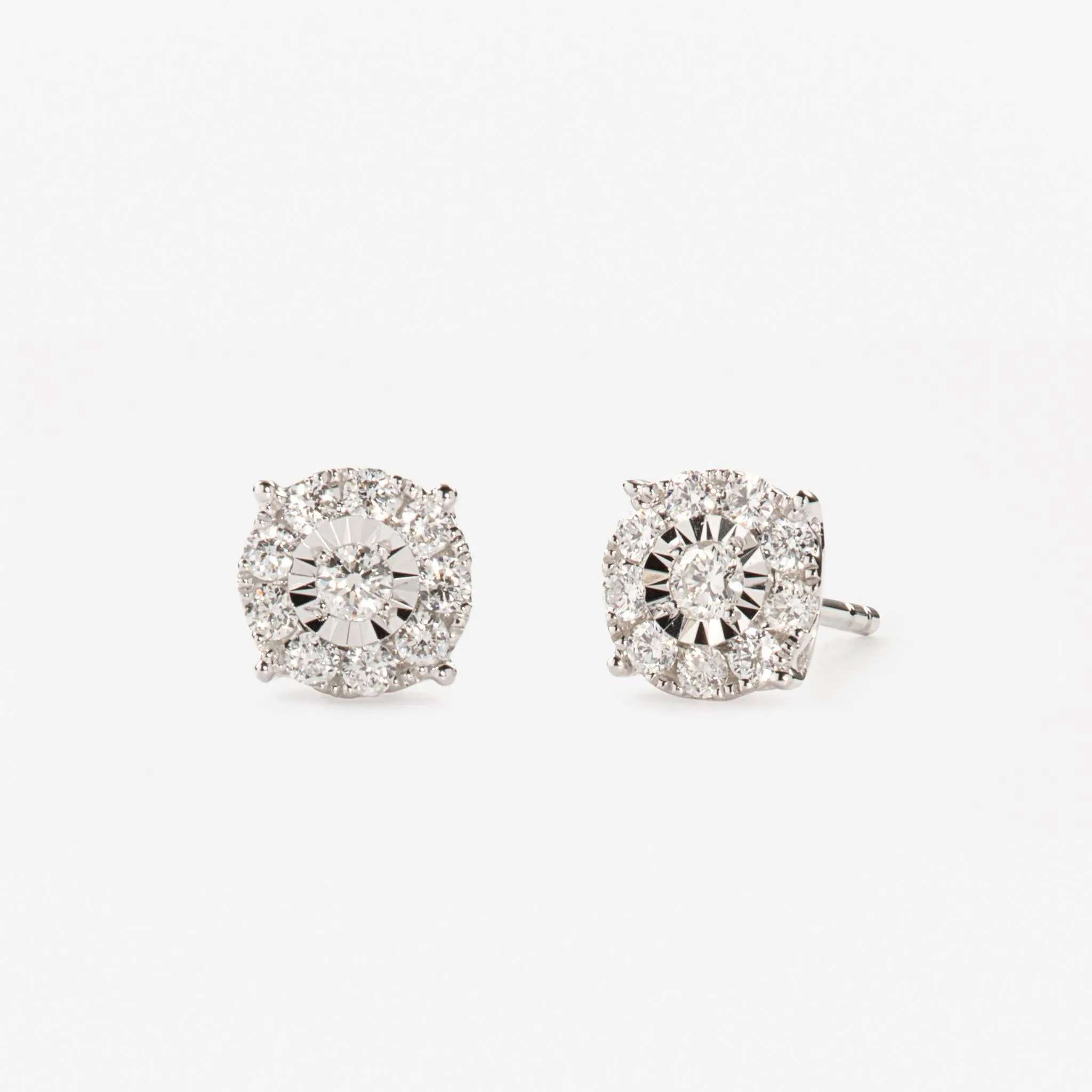 Diamond Earrings - 1 Carat Miracle Plate