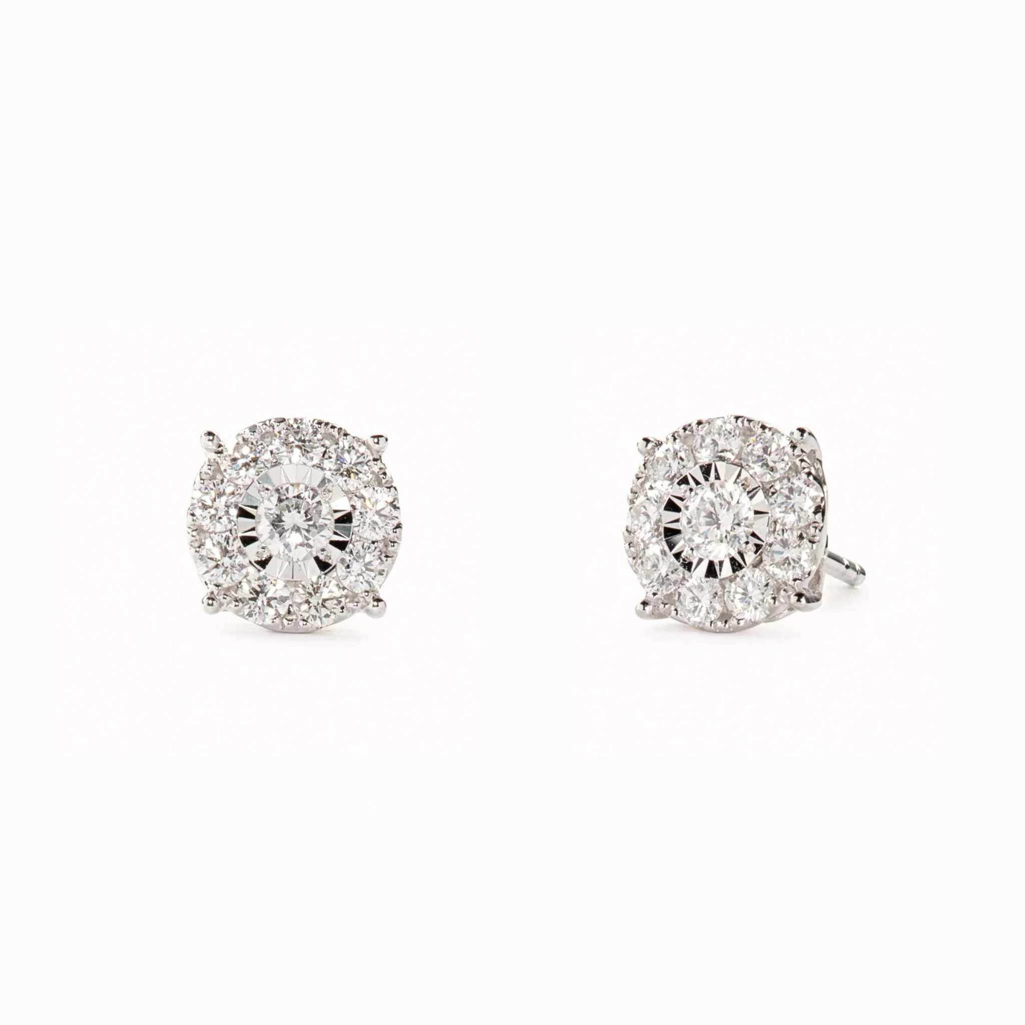 Diamond Earrings - 2 Carat Miracle Plate