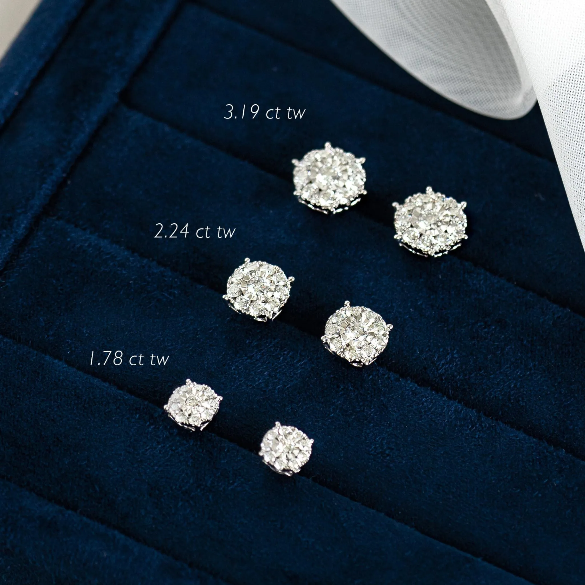 Diamond Earrings - 2 Carat Miracle Plate