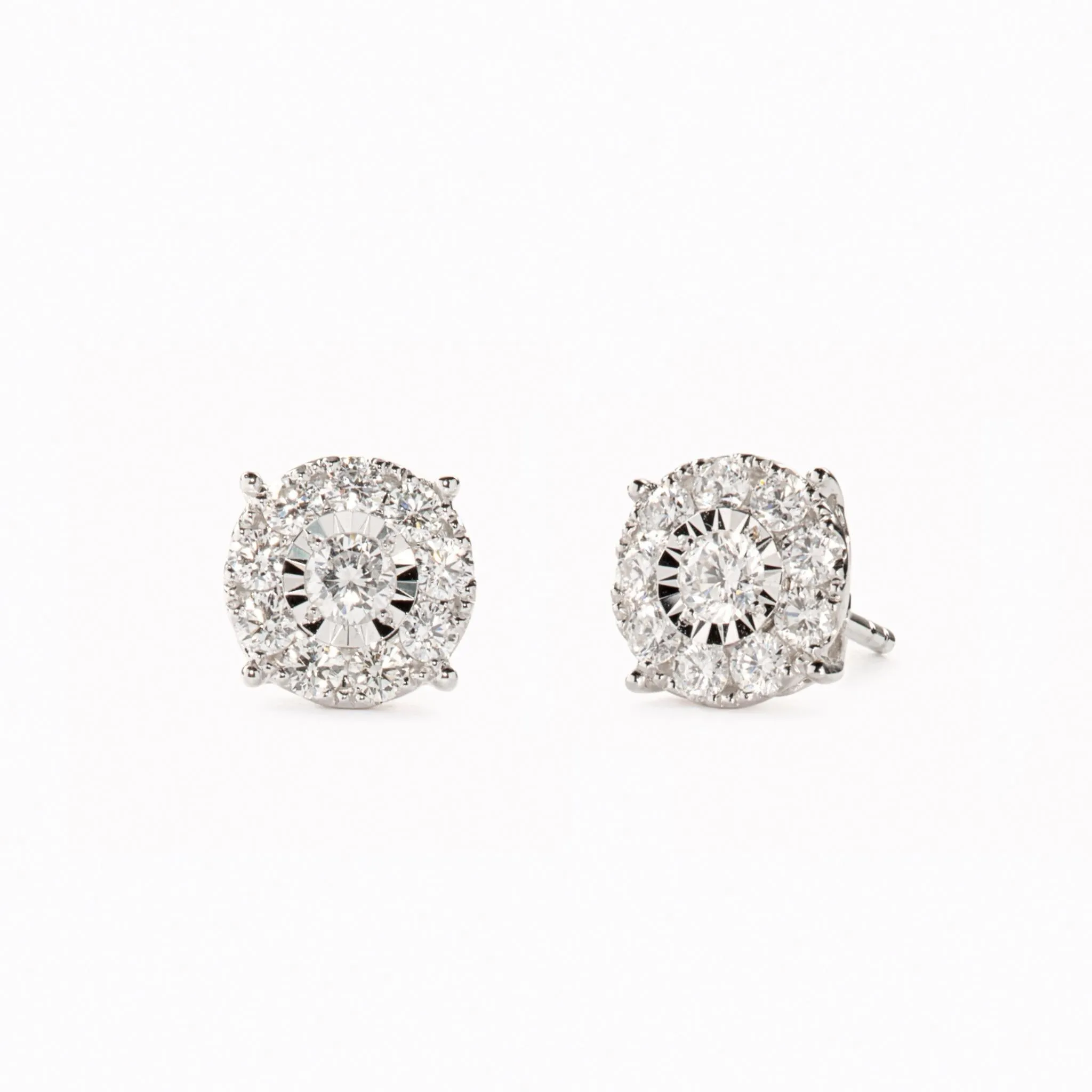 Diamond Earrings - 2 Carat Miracle Plate