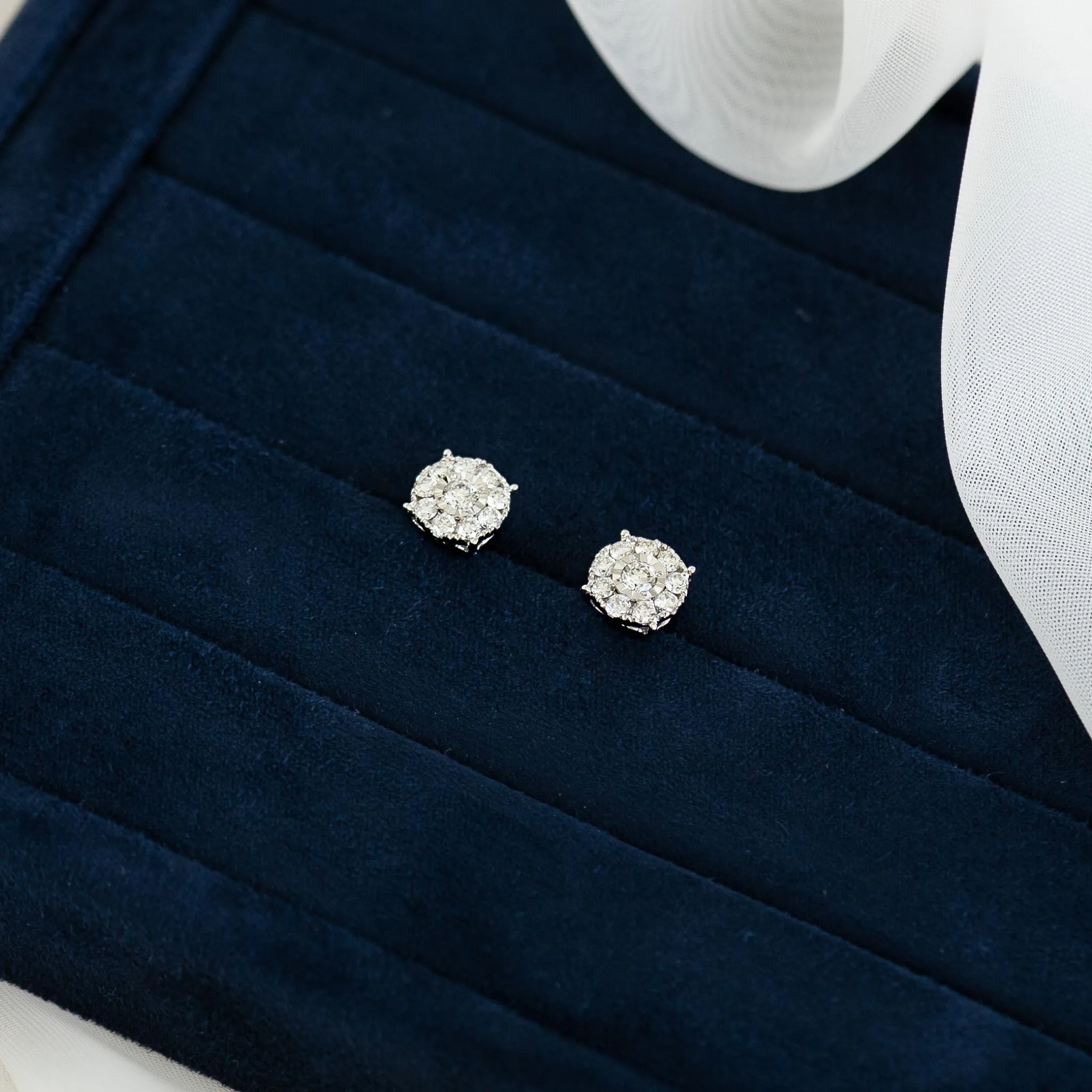 Diamond Earrings - 2 Carat Miracle Plate