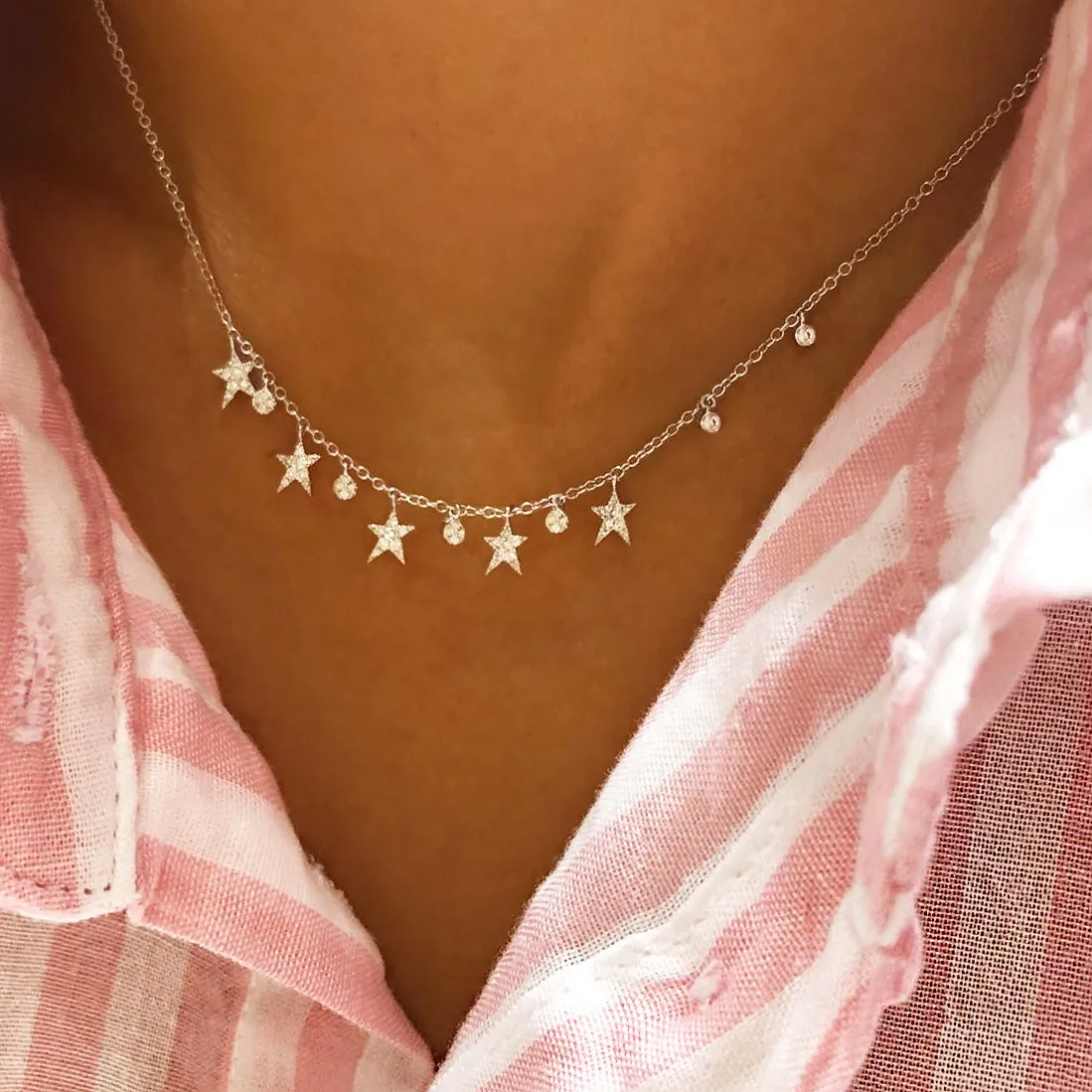 Diamond Star Necklace