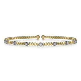 Diamond Station Bangle Bracelet