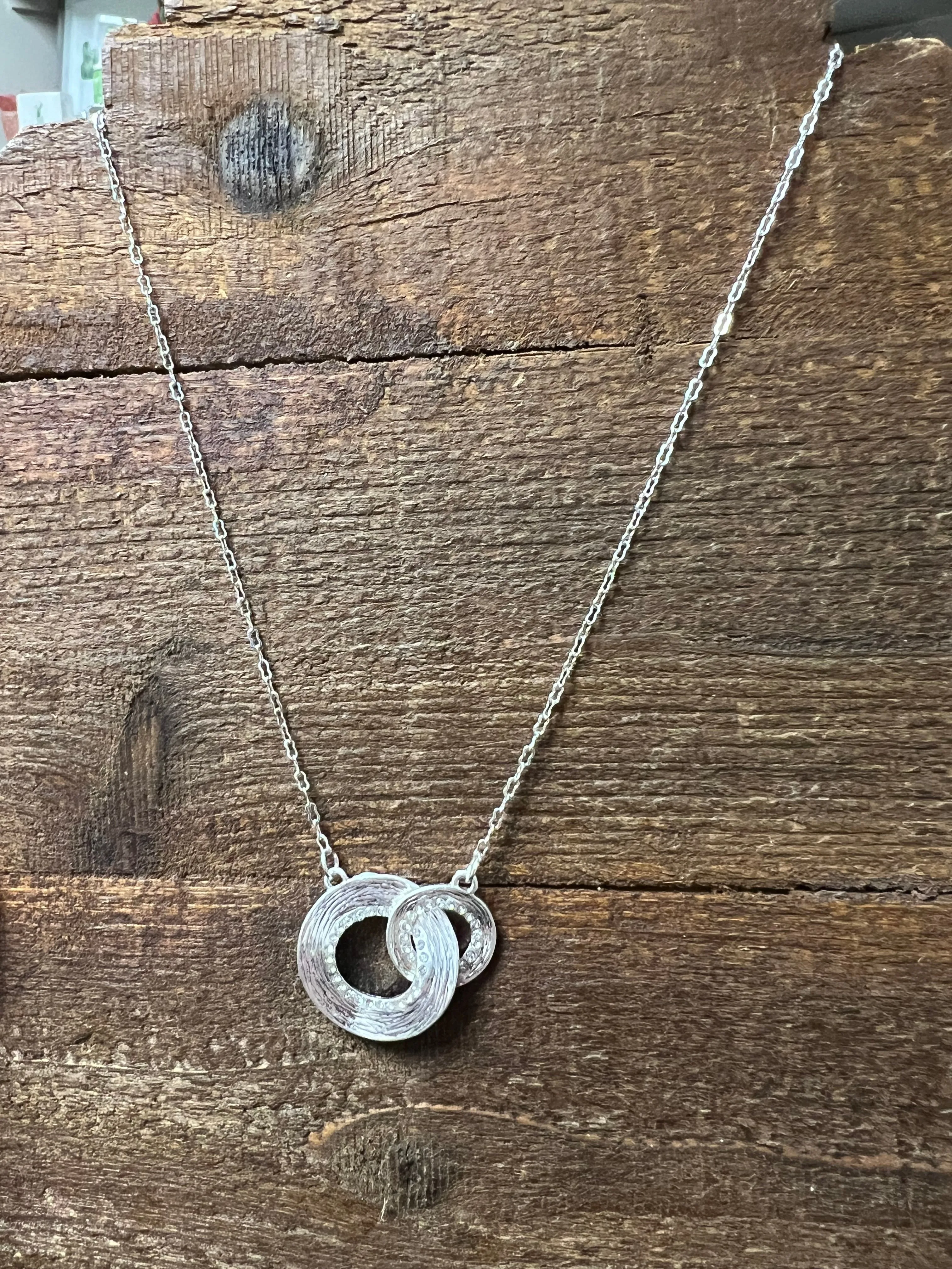 Double Circle Layer Necklace