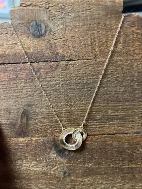 Double Circle Layer Necklace