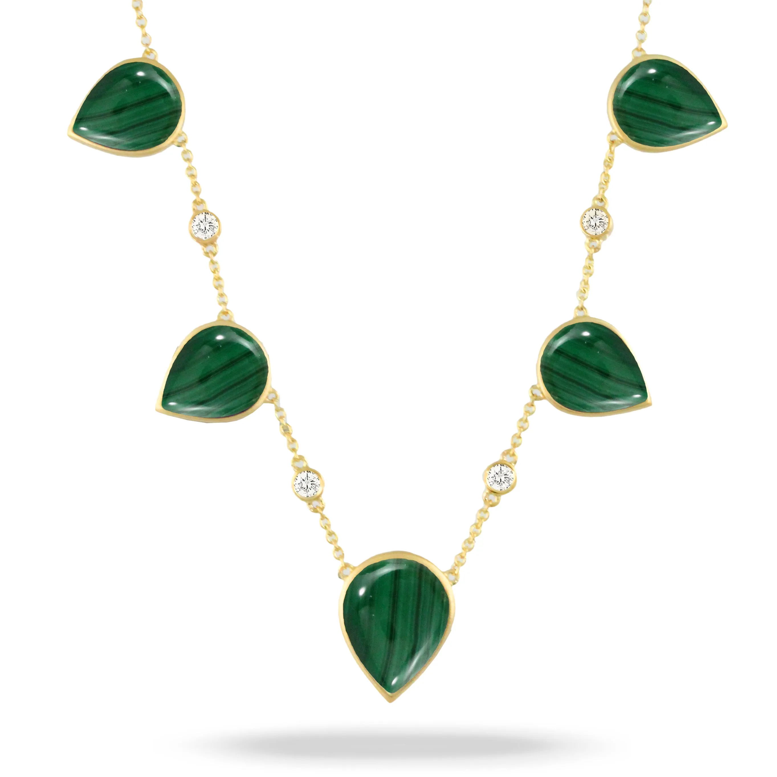 Doves Malachite Necklace