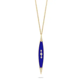 Doves Royal Lapis and Diamond Necklace N8472LP