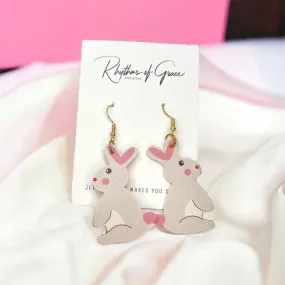 Easter Earrings - Easter Carrot, Happy Easter, Easter Bunny, Easter Accessories, Easter Egg, Easter Accessories, Easter Basket, Pink Bunny