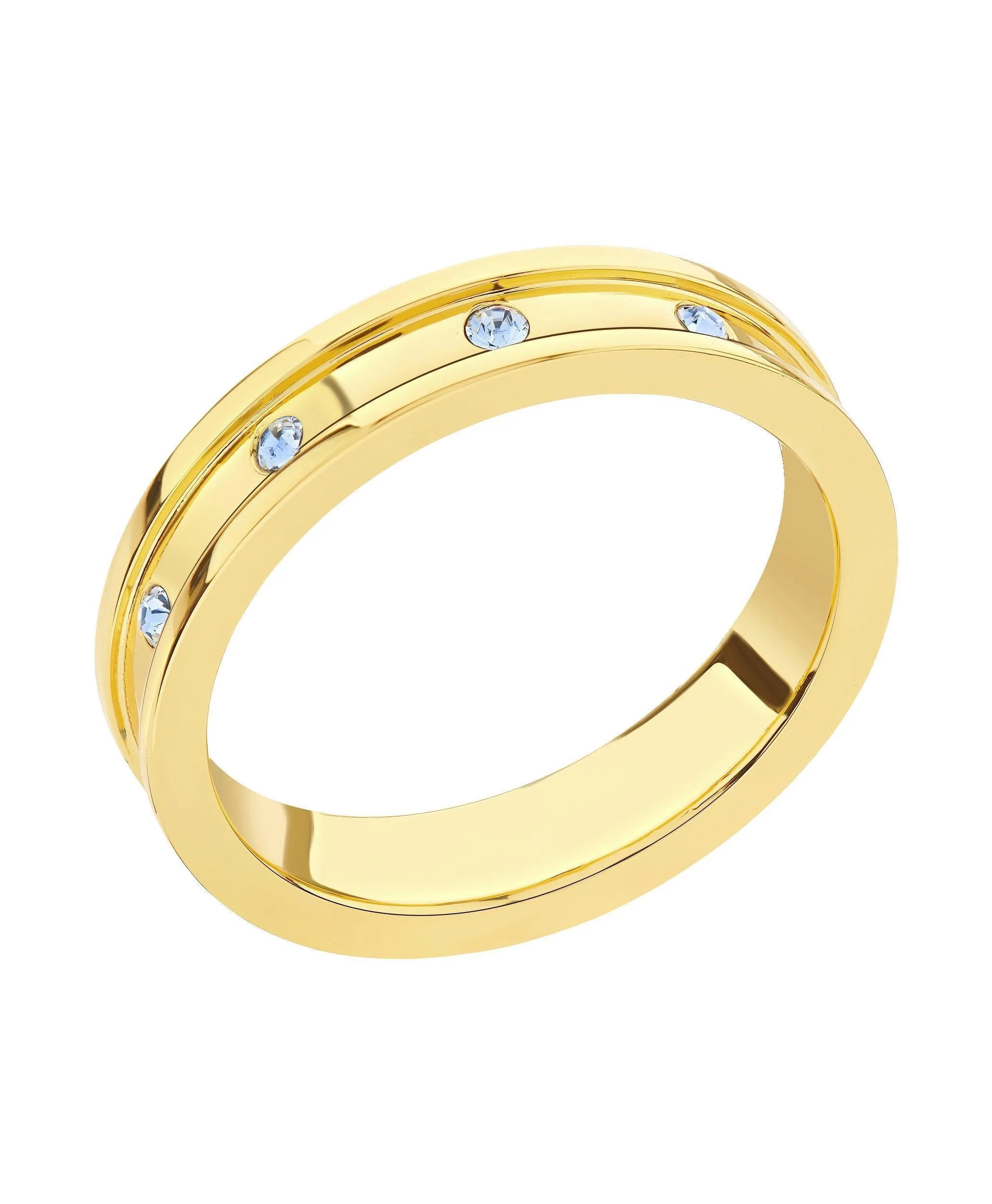 Eevi Ring Blue 18ct Gold Plated