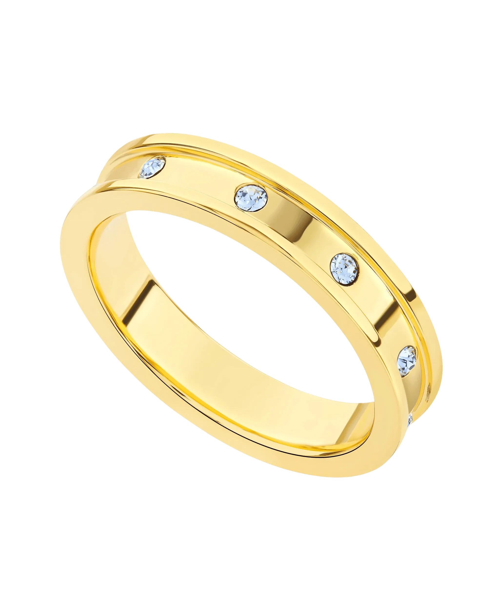 Eevi Ring Blue 18ct Gold Plated