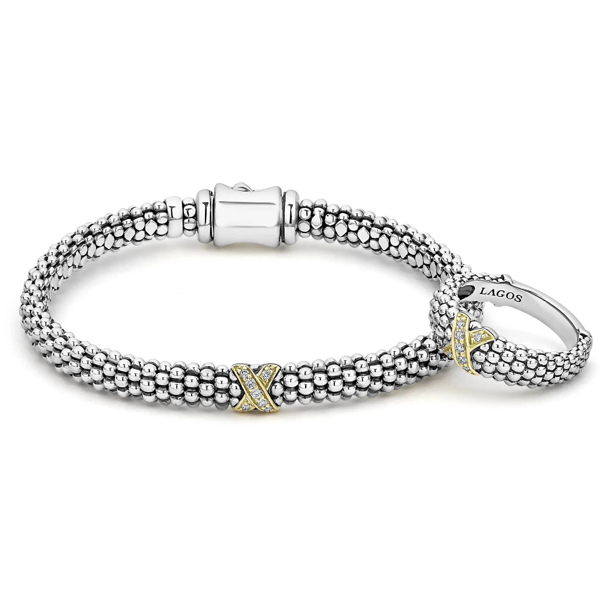 Embrace Two-Tone X Diamond Gift Set