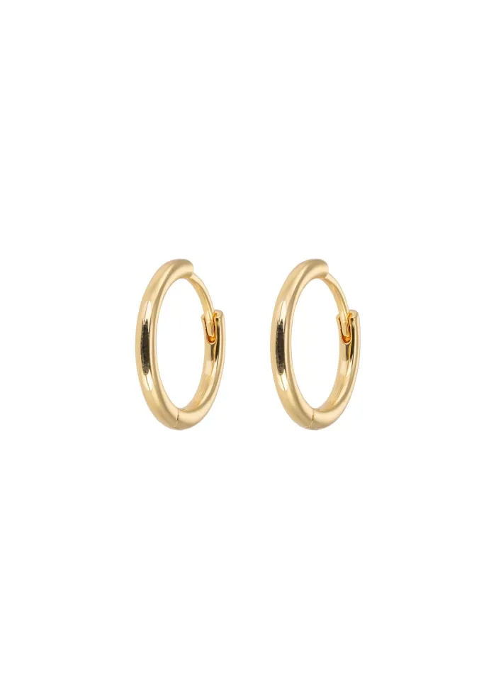 Emilia by Bon Dep - Emilia Medium Gold Hoops