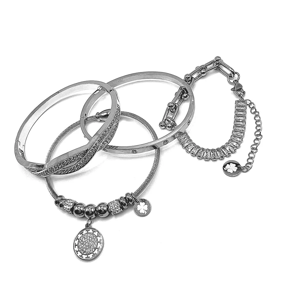 Entwined  Bangle Bracelet