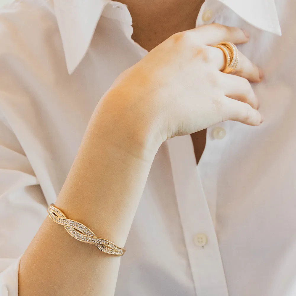 Entwined  Bangle Bracelet