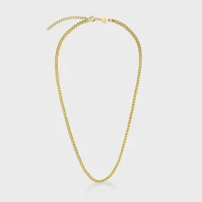 Essentielle Cuban Chain Necklace, Gold Colour