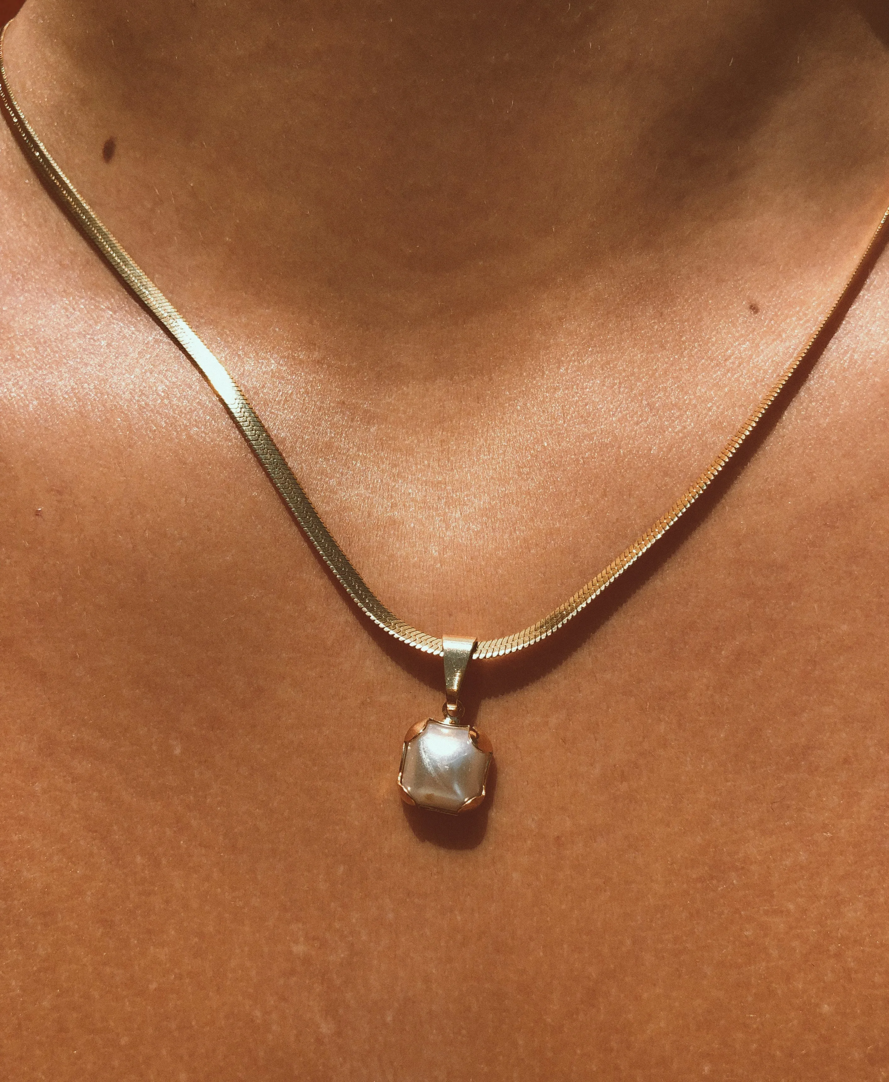 Fairy Pearl Herringbone by Toasted Jewelry