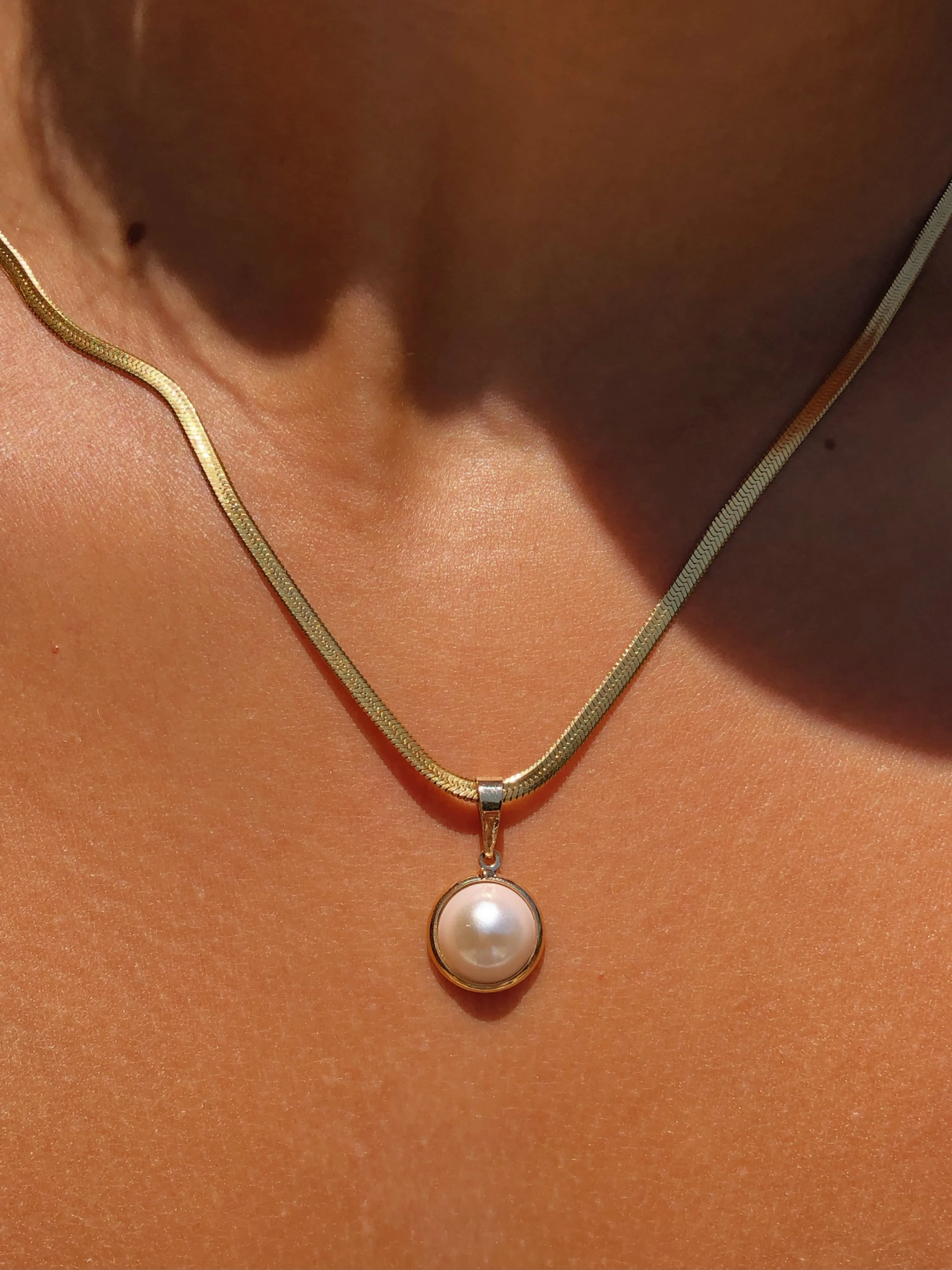 Fairy Pearl Herringbone by Toasted Jewelry