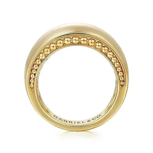 Gold Bujukan Wide Band Ring