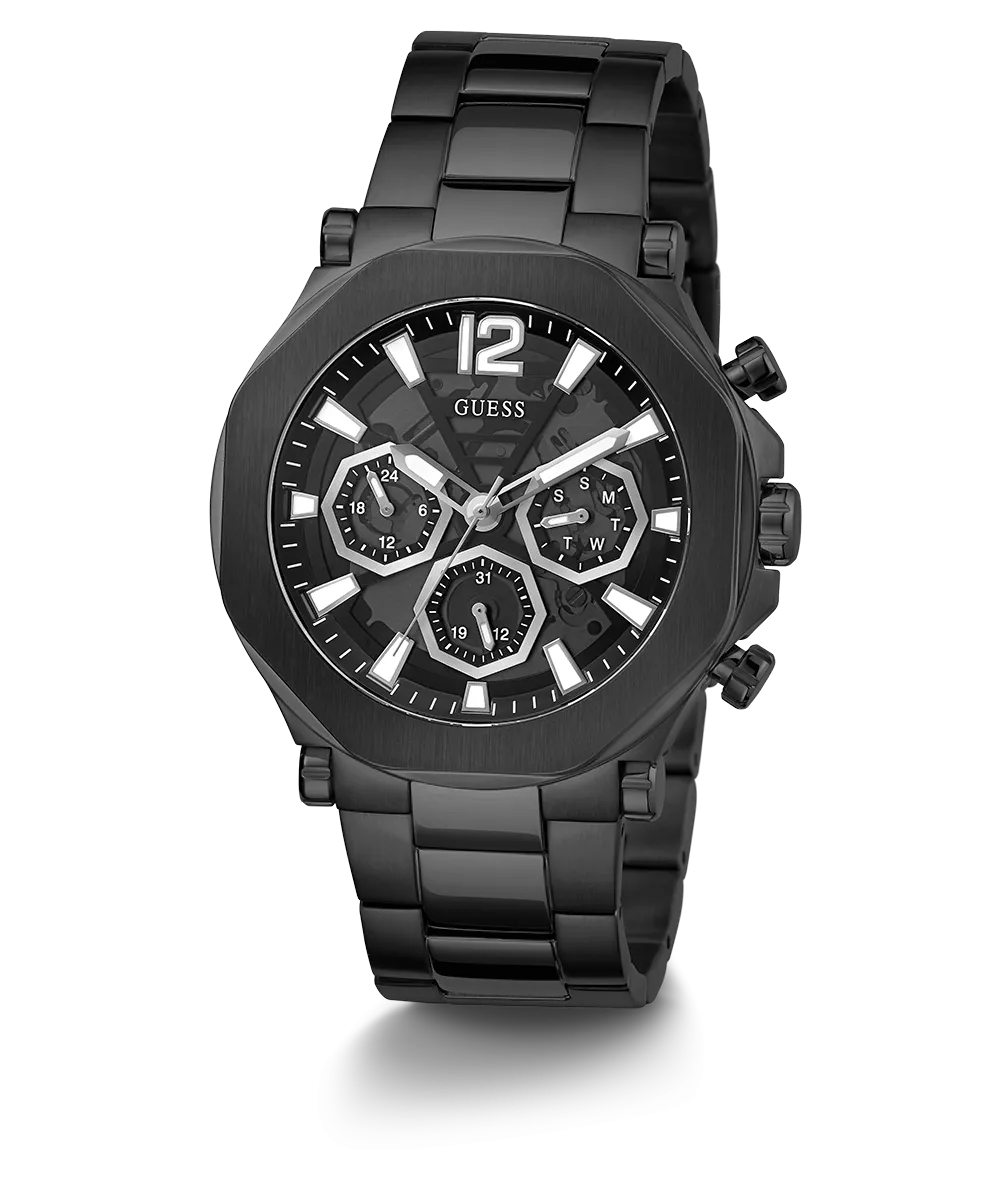 GUESS Mens Black Multi-function Watch