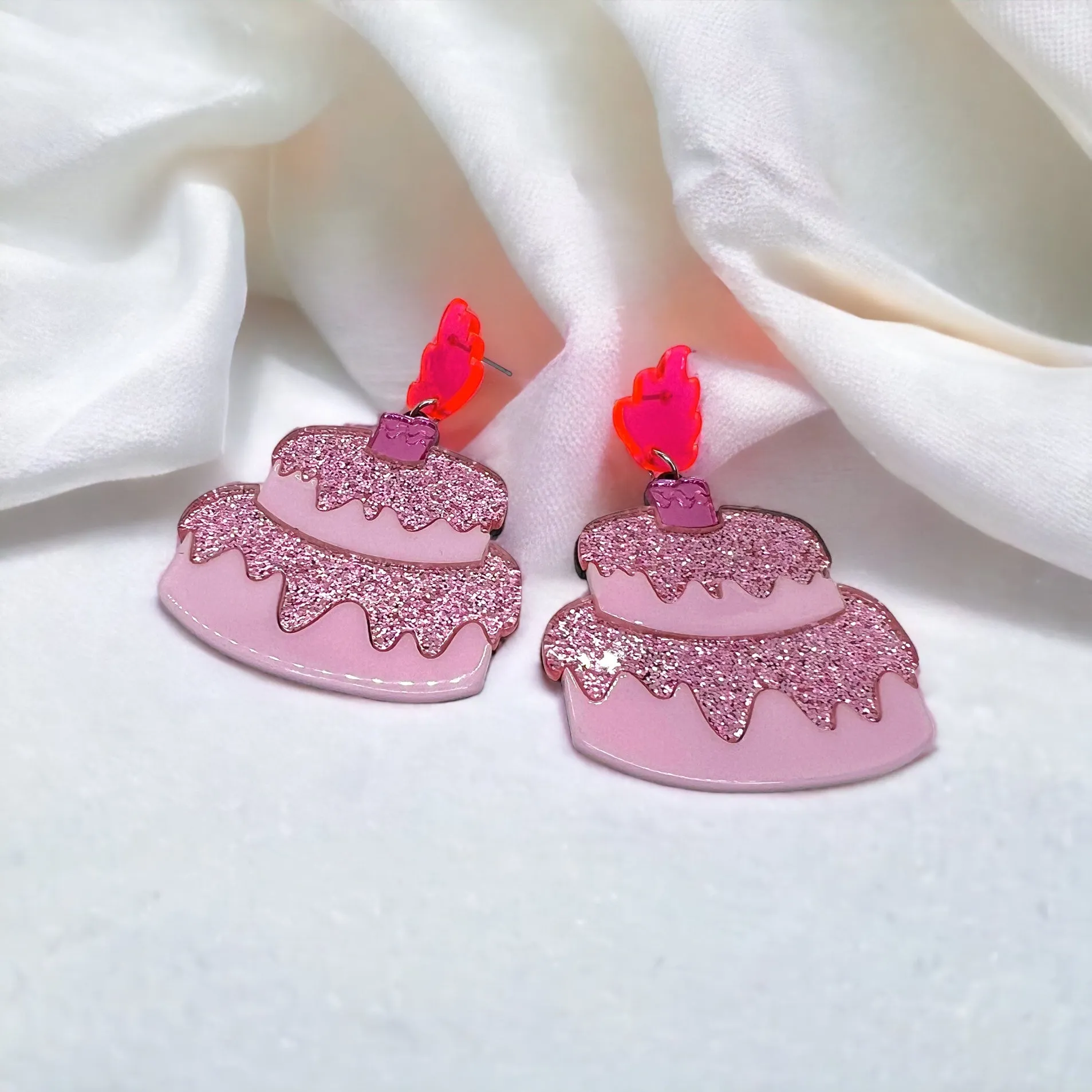 Happy Birthday Earrings - Birthday Accessories, Birthday Queen, Birthday Girl Earrings, Happy Birthday