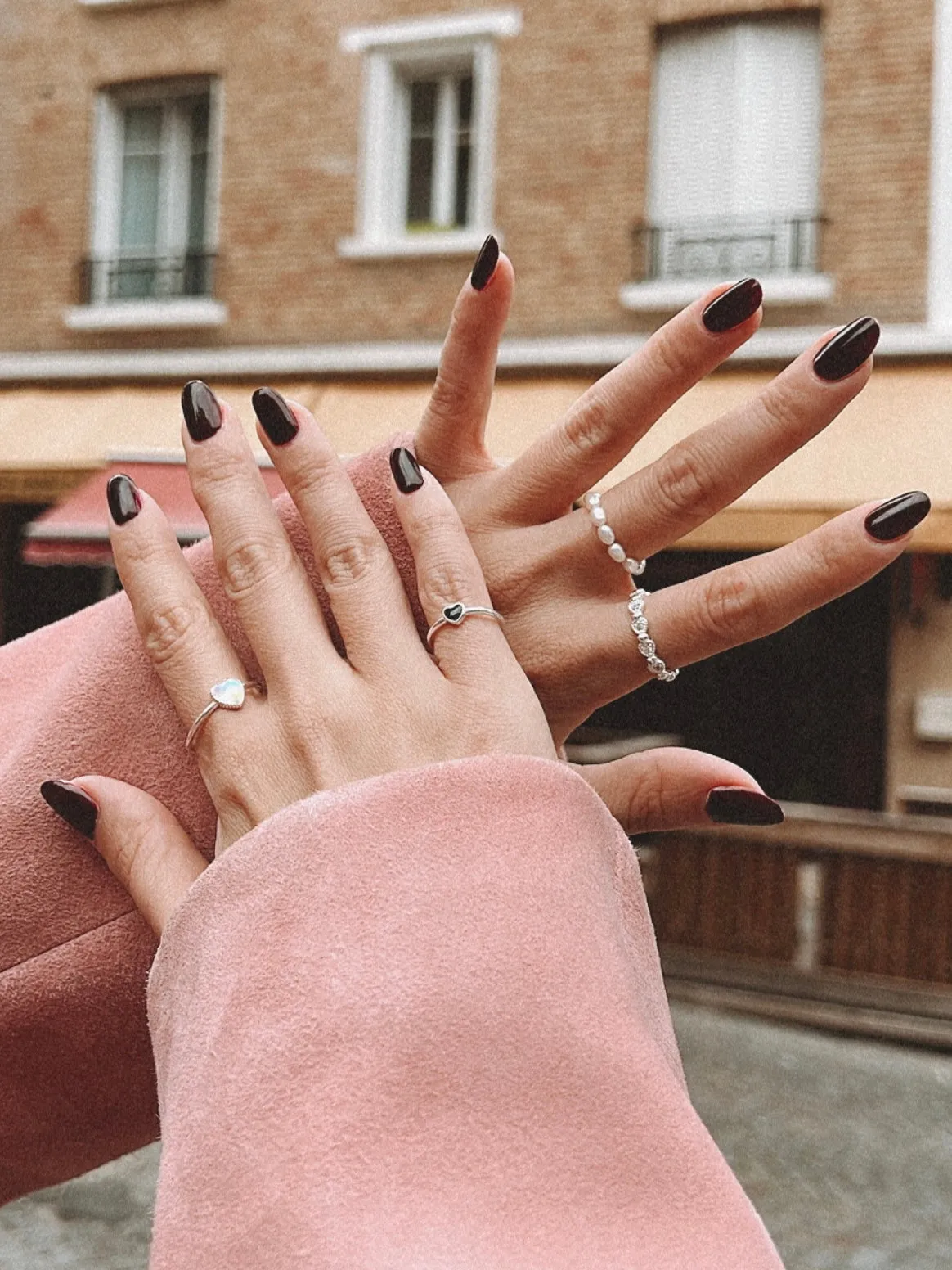 Heart Stone Silver Ring