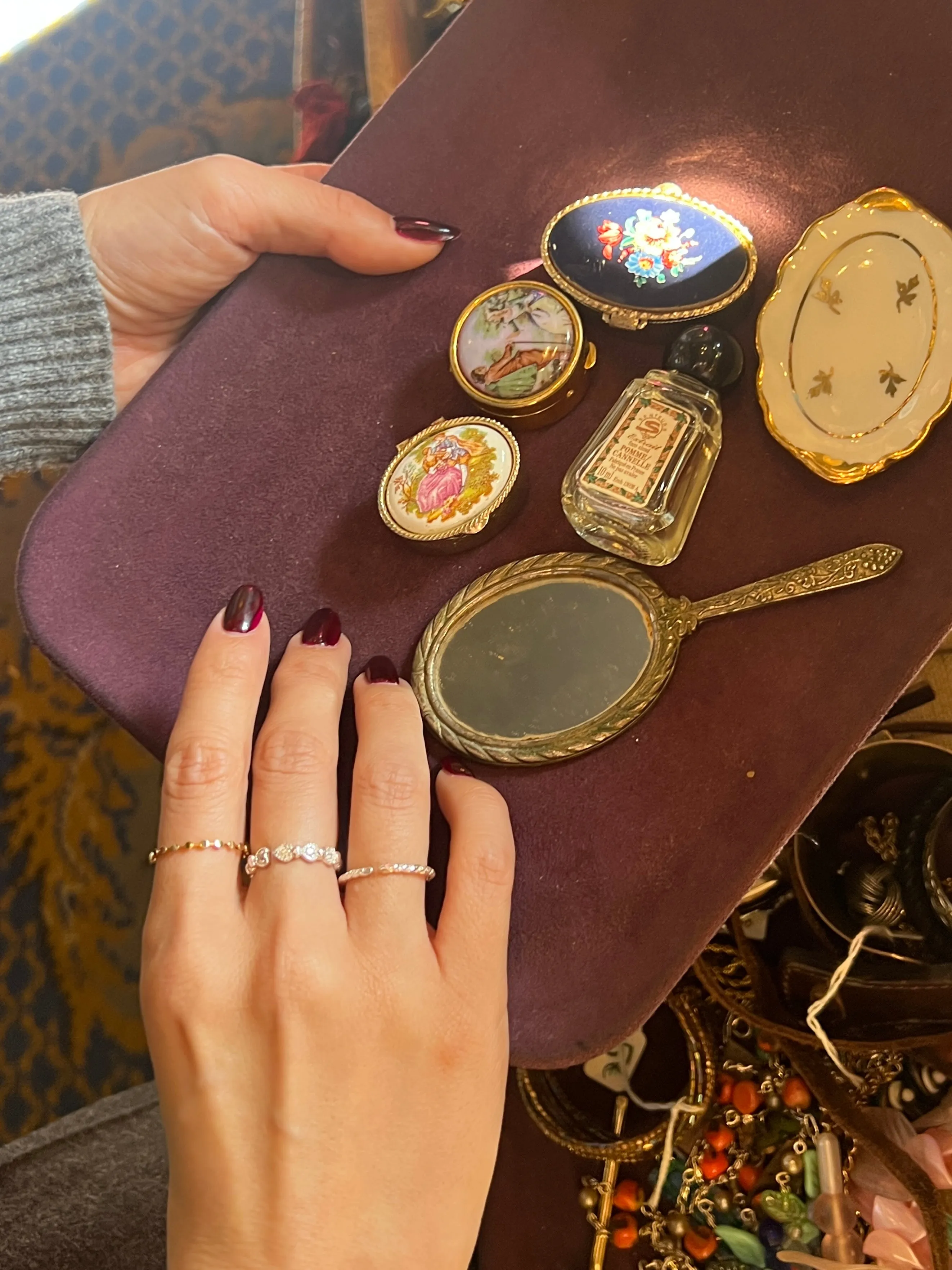 Heart Stone Silver Ring