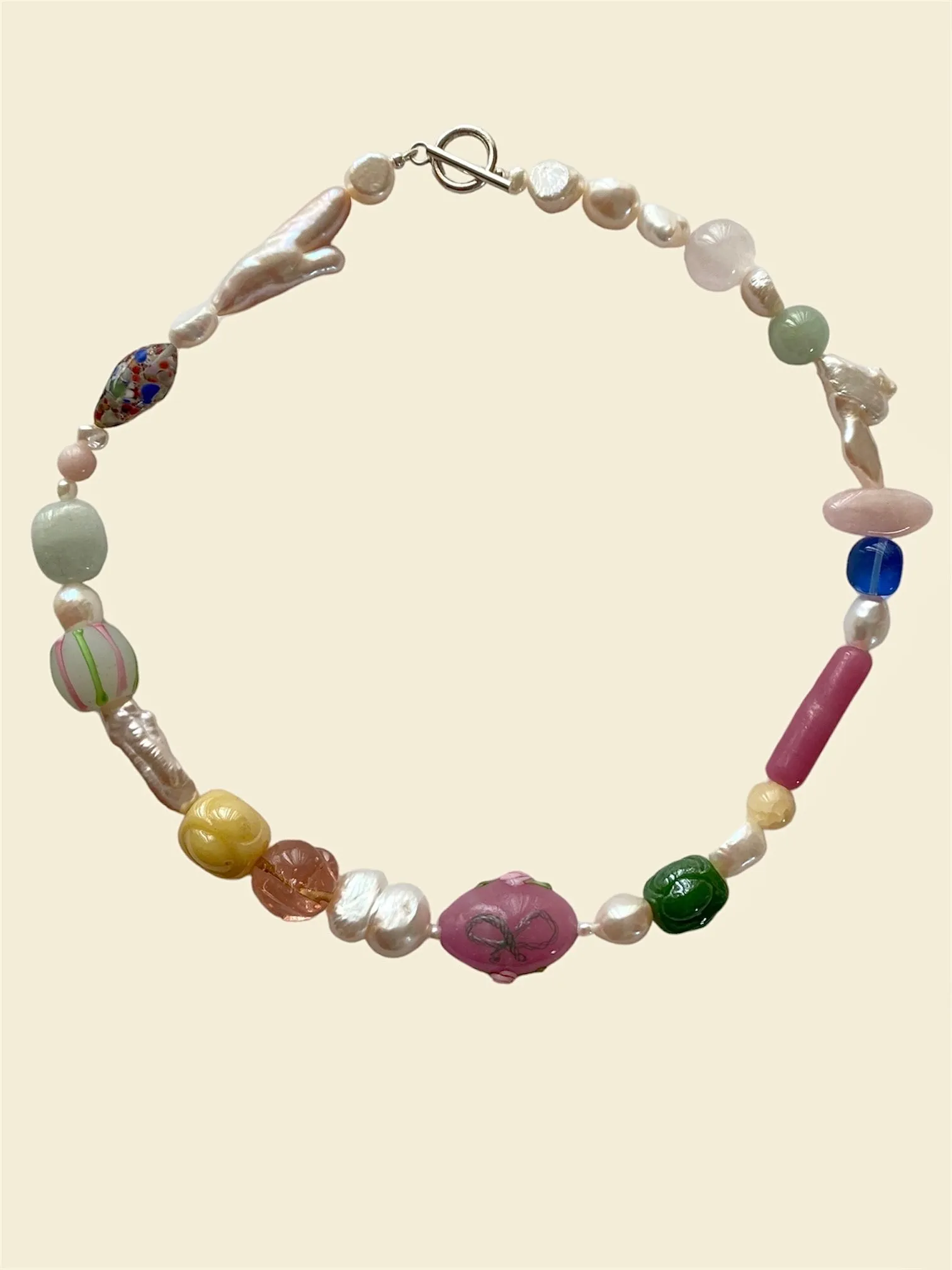 Henriette Gemstone Bow Necklace