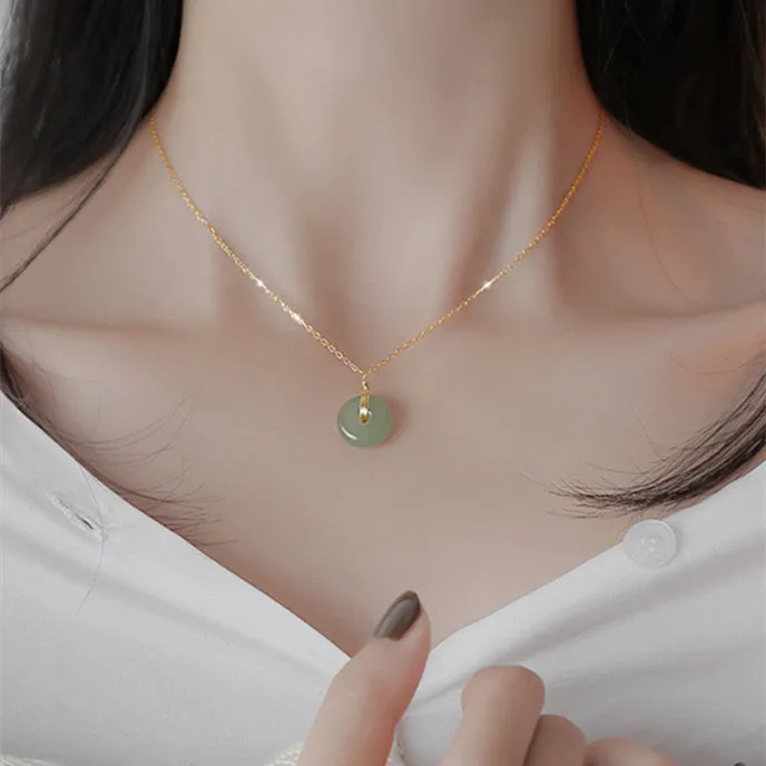 Hetian Jade Crystal Necklace