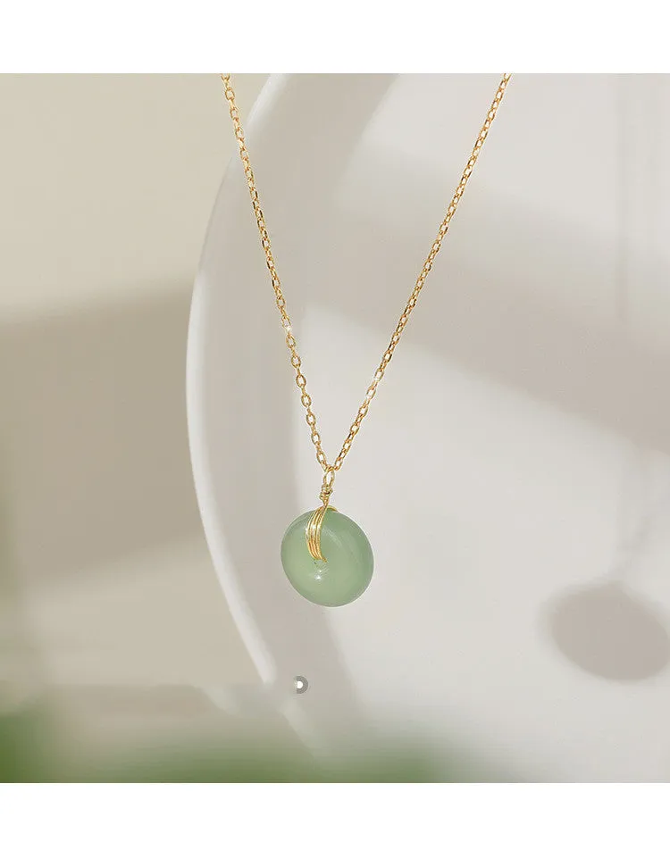 Hetian Jade Crystal Necklace