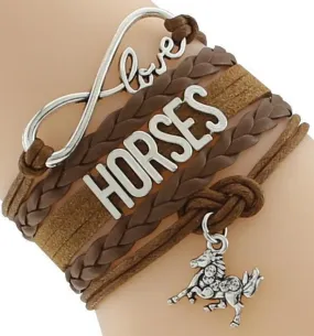 Horse Lover's Infinity Bracelet