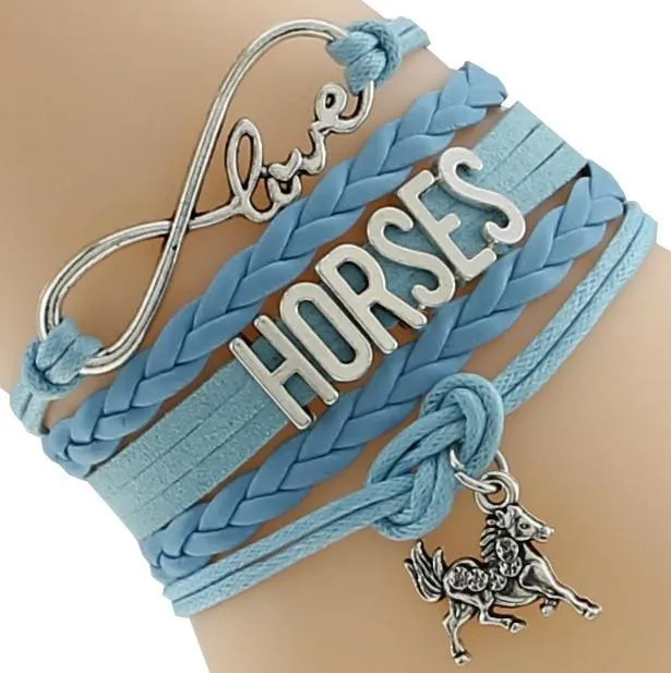 Horse Lover's Infinity Bracelet