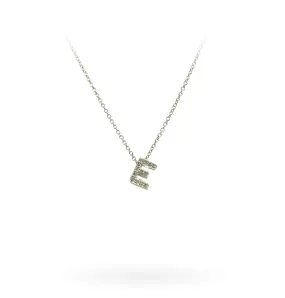 Initial "E" Necklace