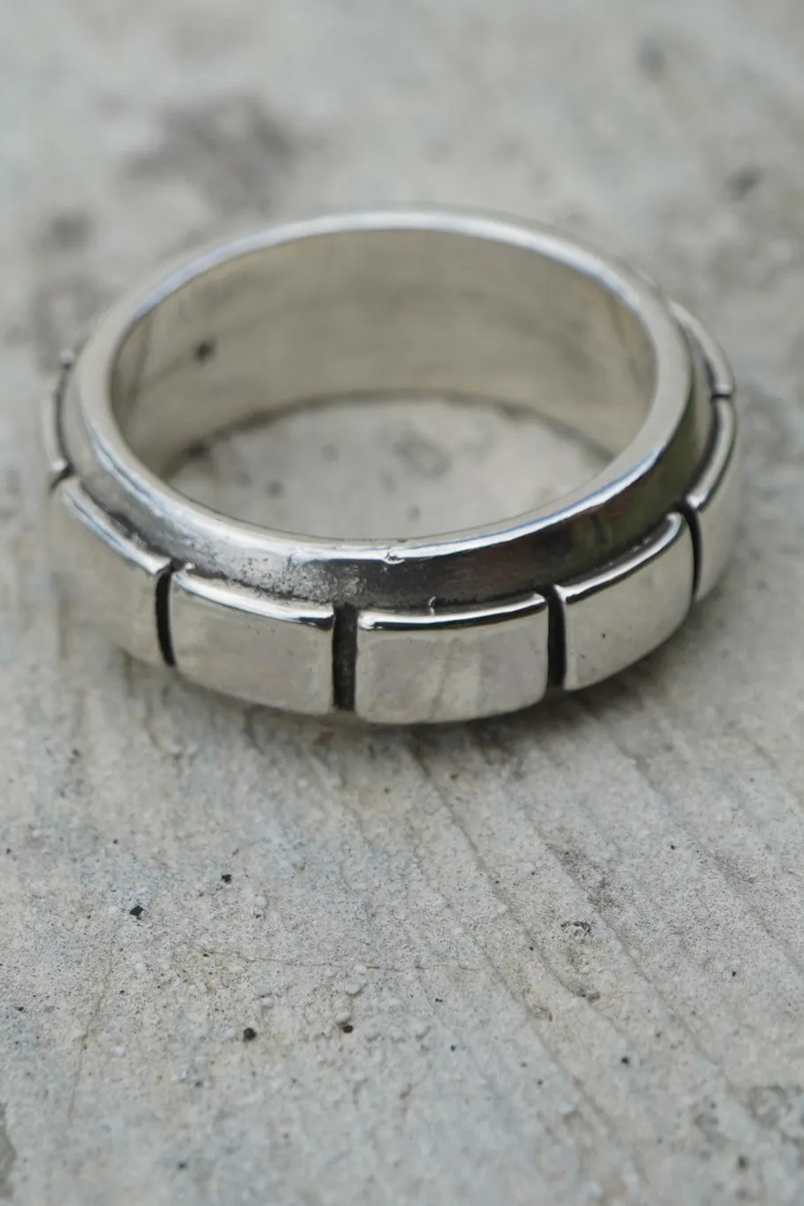 Jan Hilmer Silverband Block Ring - sterling silver